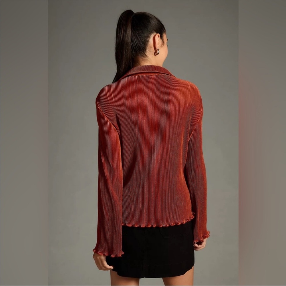 Anthropologie DOLAN lettuce-hem button down top- Medium - Picture 5 of 15